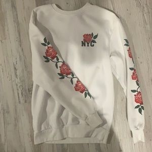 H&M NYC Sweatshirt Crewneck (White)